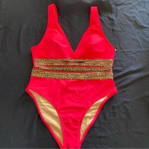 Cupshe Hot Pink Bikini